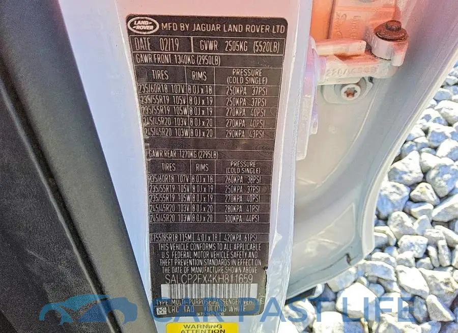 SALCP2FX4KH811659# 13