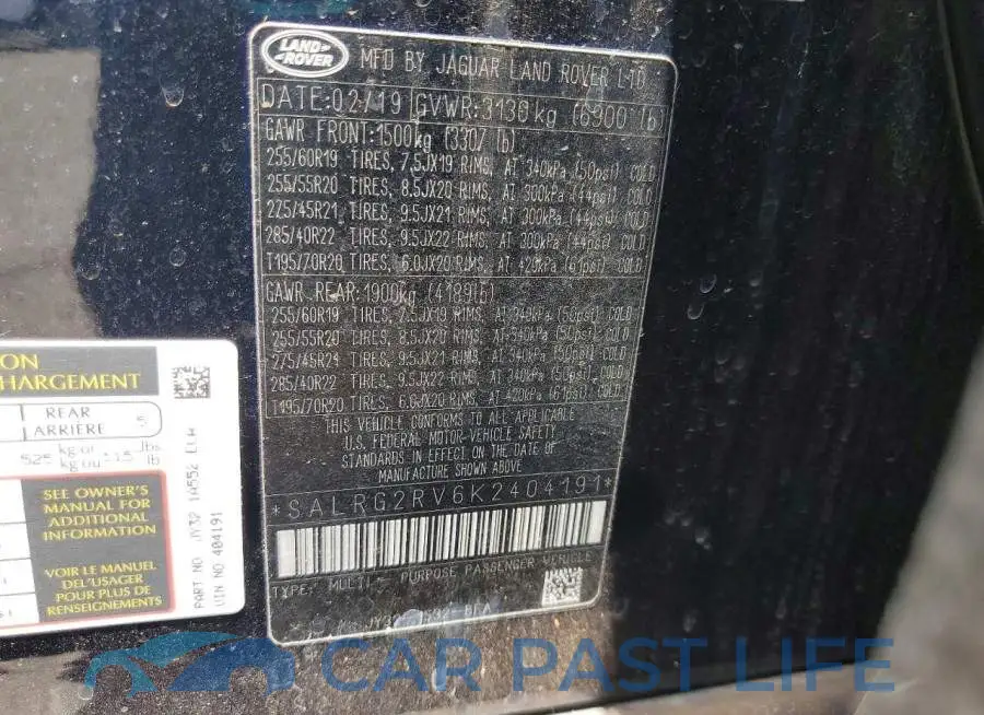 SALRG2RV6K2404191# 13