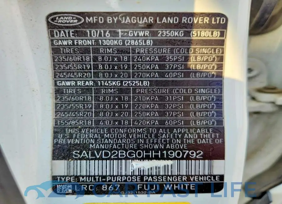 SALVD2BG0HH190792# 14