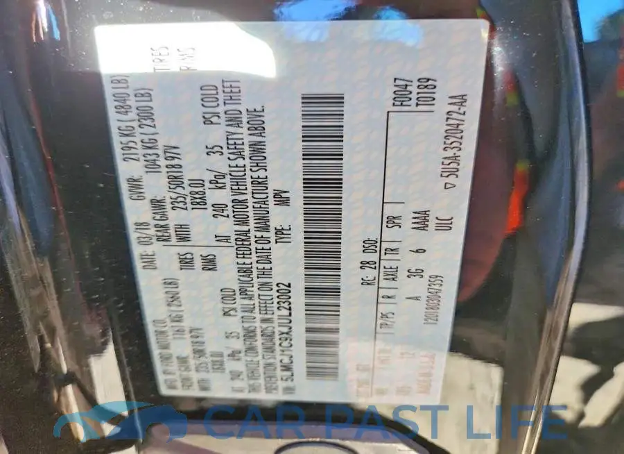 5LMCJ1C9XJUL23002# 13