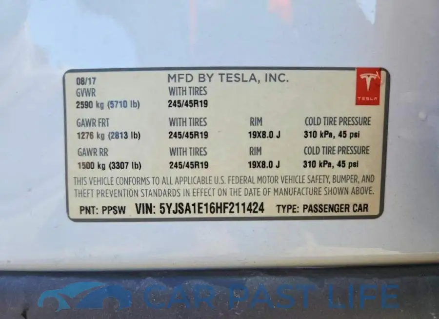 5YJSA1E16HF211424# 12