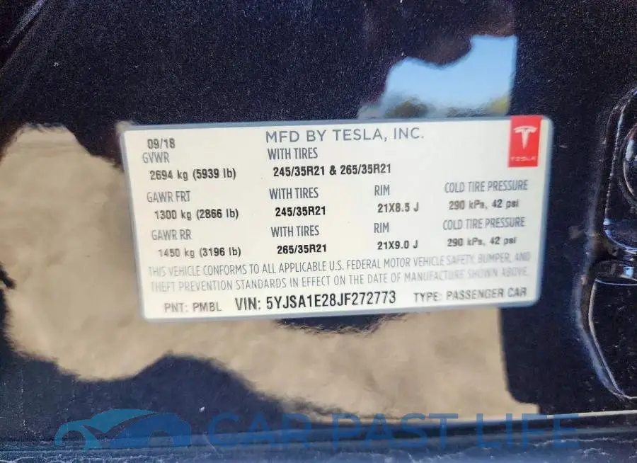 5YJSA1E28JF272773# 13