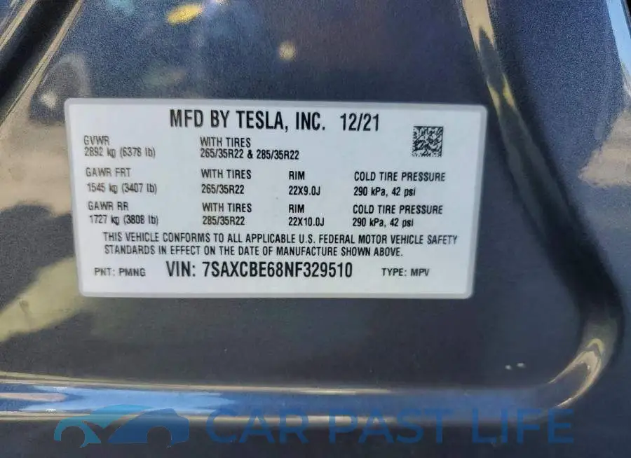 7SAXCBE68NF329510# 14