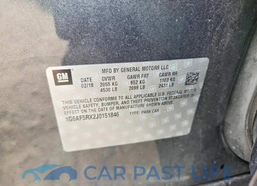 1G6AF5RX2J0151846# 12