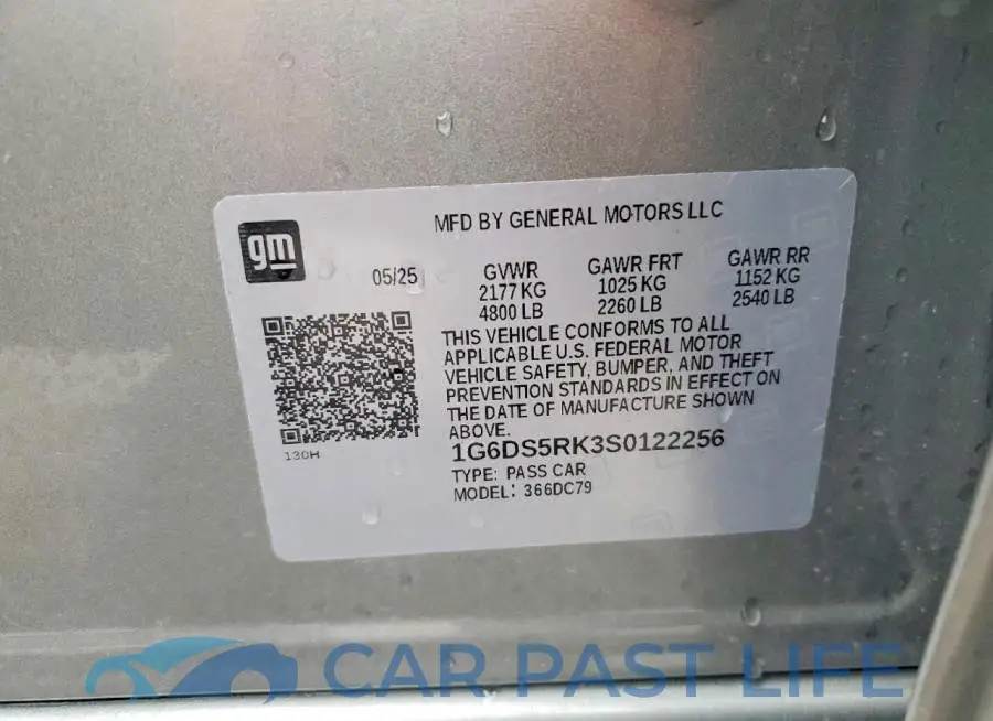 1G6DS5RK3S0122256# 13
