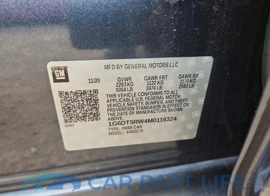 1G6DT5RW4M0116324# 12