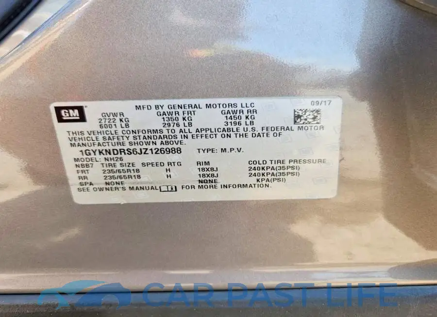 1GYKNDRS6JZ126988# 13