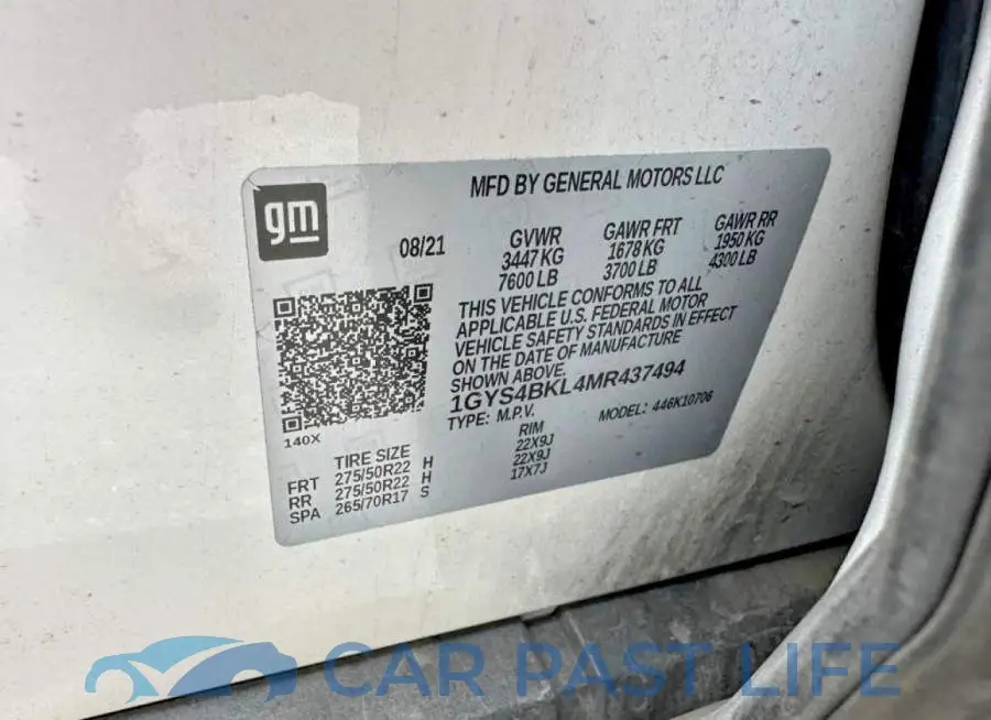 1GYS4BKL4MR437494# 10