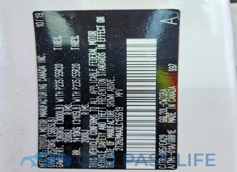2T2HZMAAXLC155619# 13