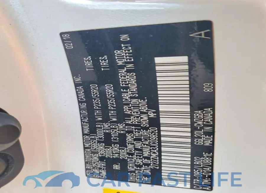 2T2ZZMCA3JC098520# 12