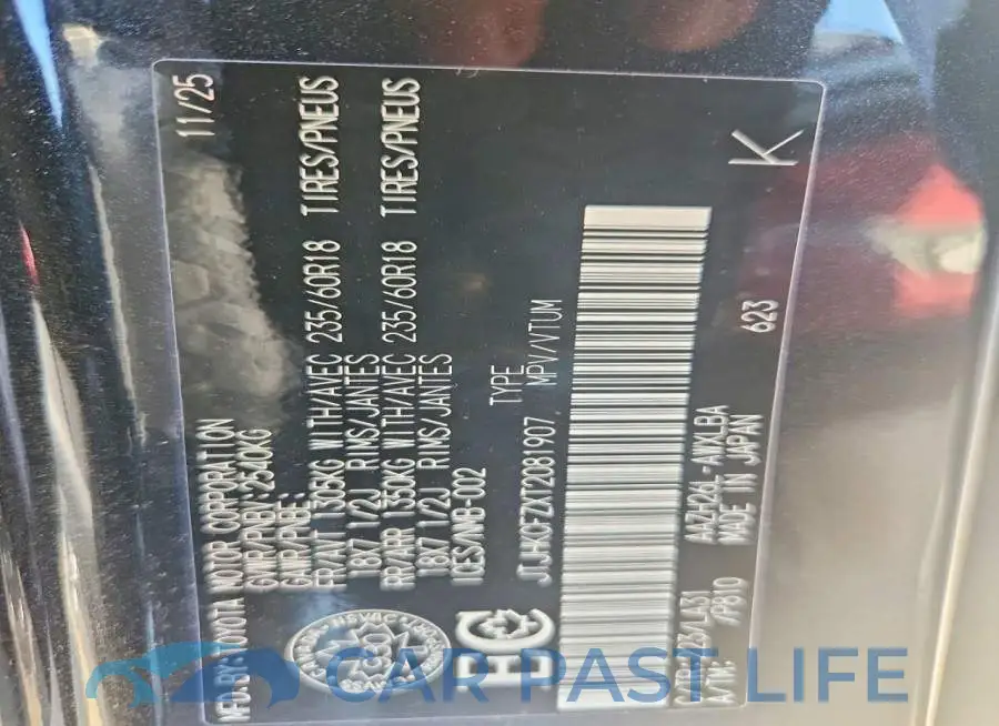 JTJHKCFZXT2081907# 14