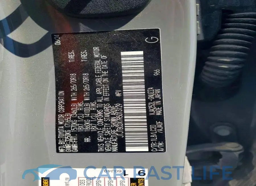 JTJTBCDX7R5013129# 12
