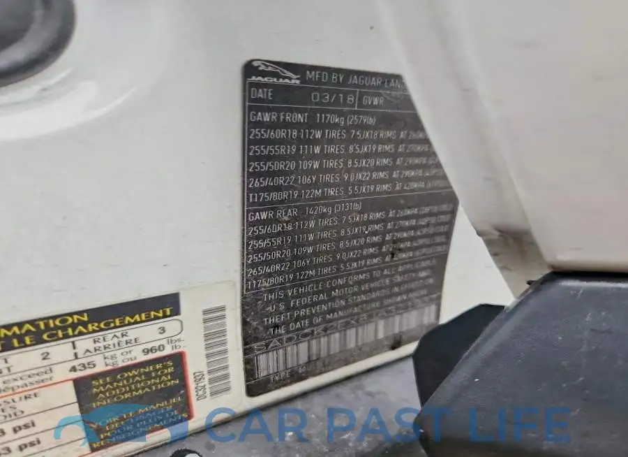 SADCK2FX8JA321937# 14