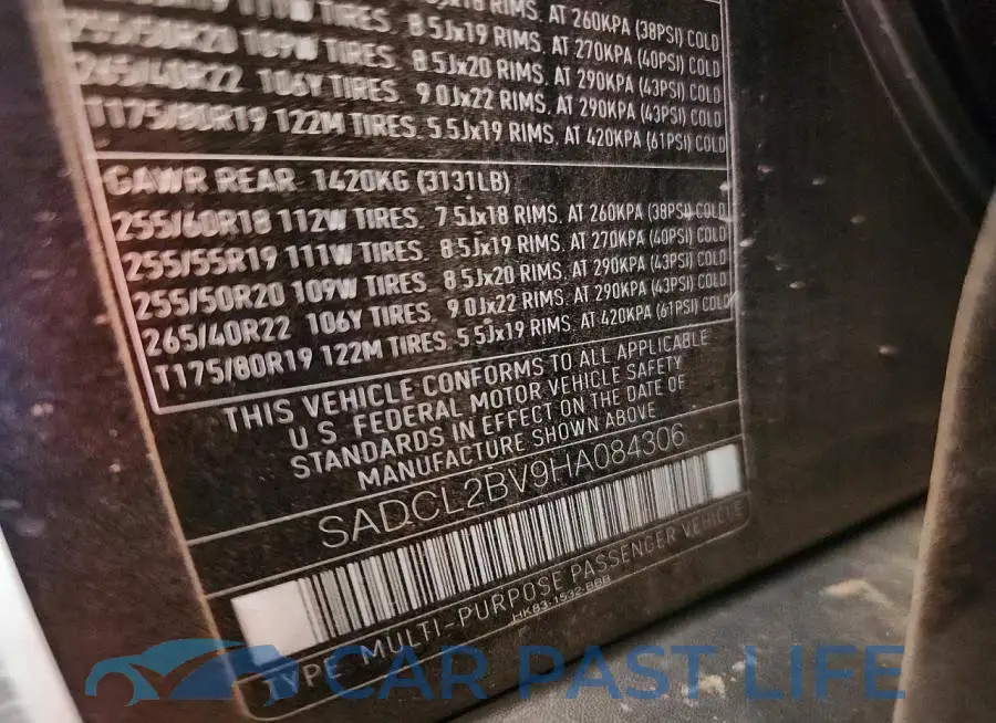 SADCL2BV9HA084306# 13