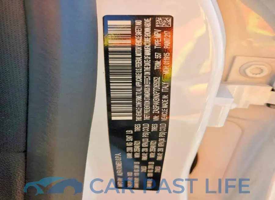 ZASPAKBNXP7D65052# 13