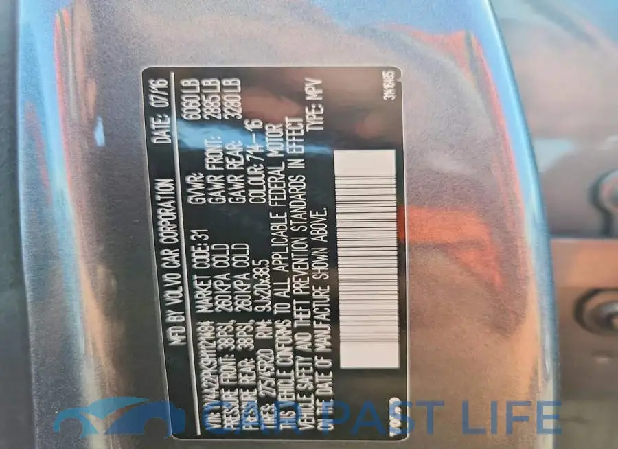 YV4A22PK9H1121484# 13