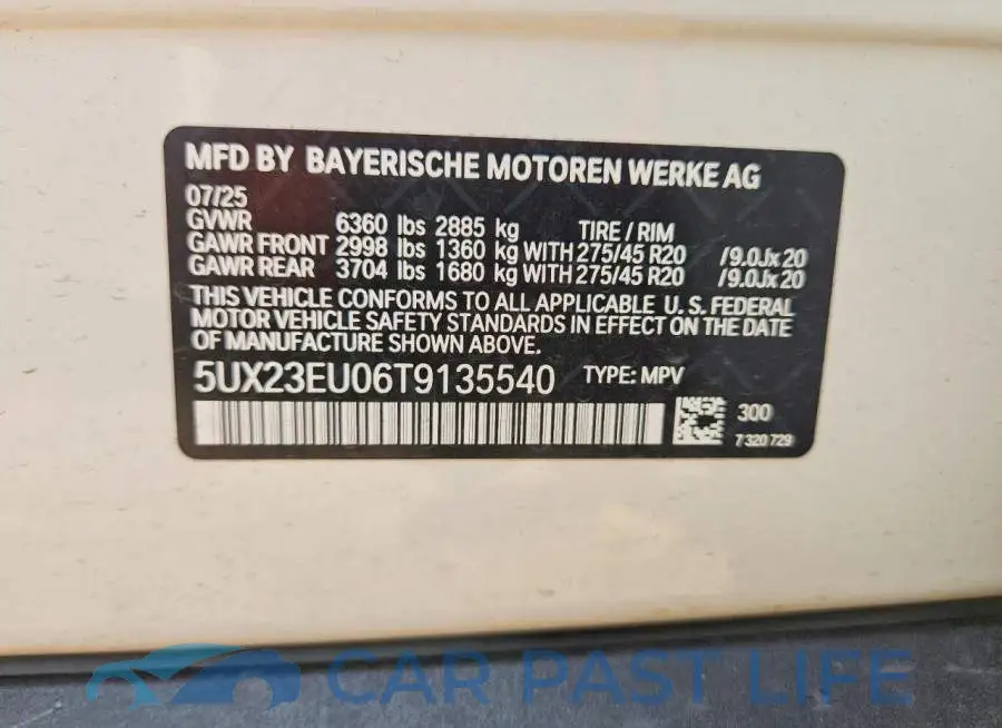 5UX23EU06T9135540# 13