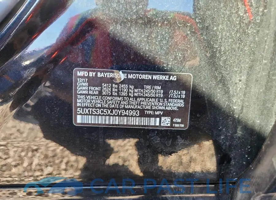 5UXTS3C5XJ0Y94993# 14