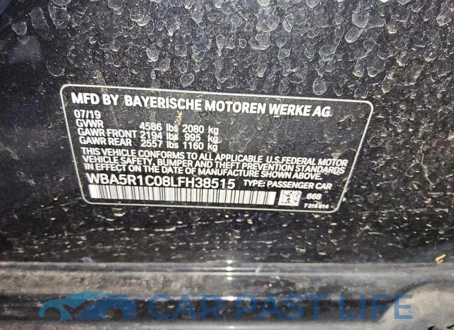 WBA5R1C08LFH38515# 12