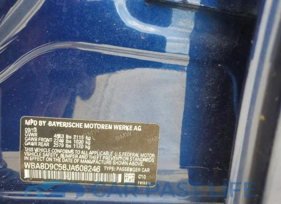 WBA8D9C58JA608246# 12