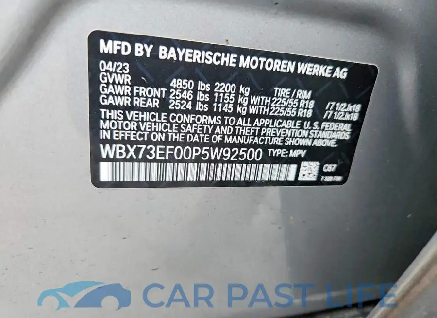 WBX73EF00P5W92500# 14