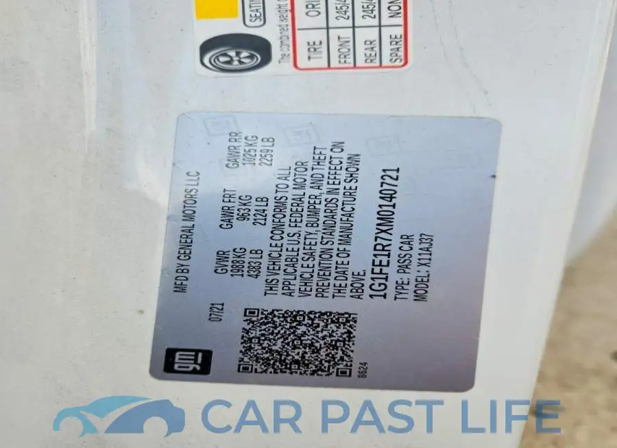 1G1FE1R7XM0140721# 12
