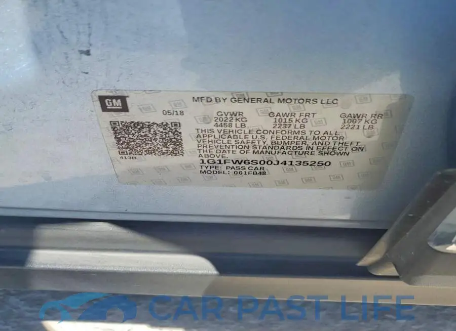 1G1FW6S00J4135250# 12