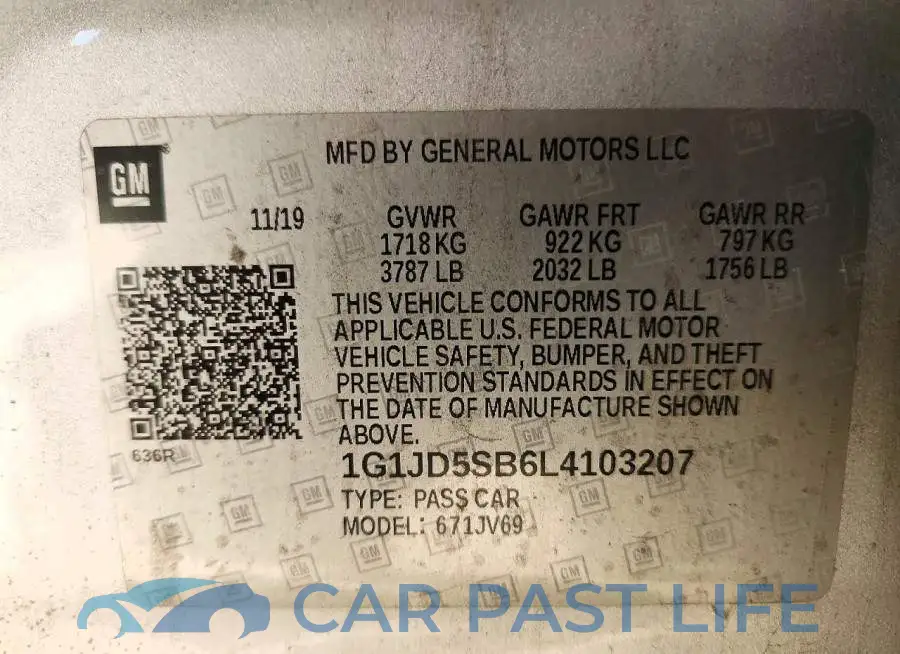 1G1JD5SB6L4103207# 12