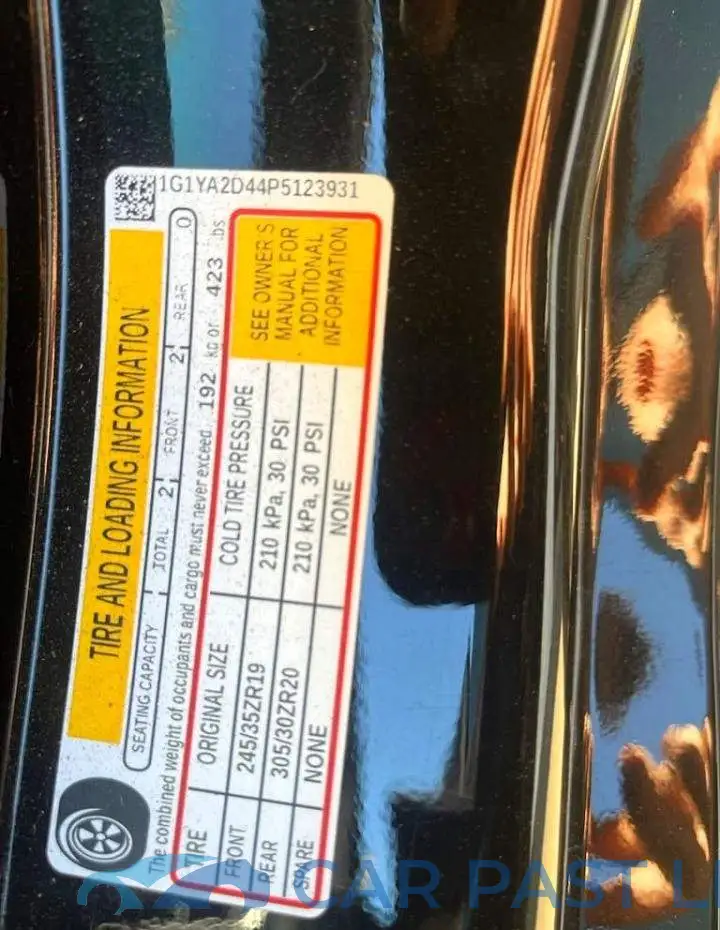 1G1YA2D44P5123931# 13
