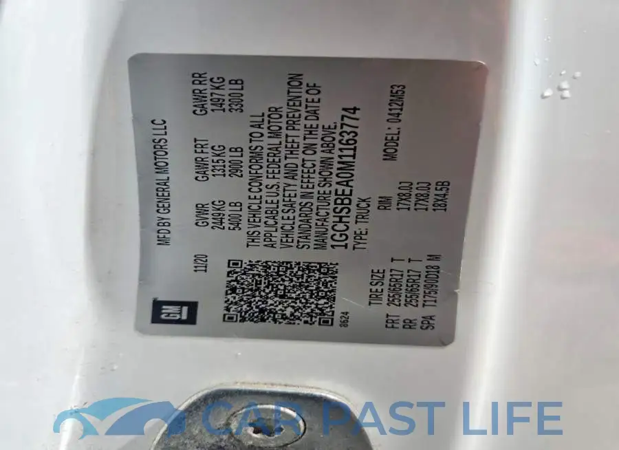 1GCHSBEA0M1163774# 12