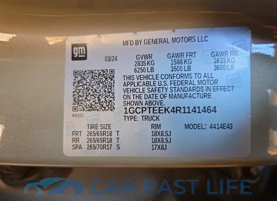 1GCPTEEK4R1141464# 12