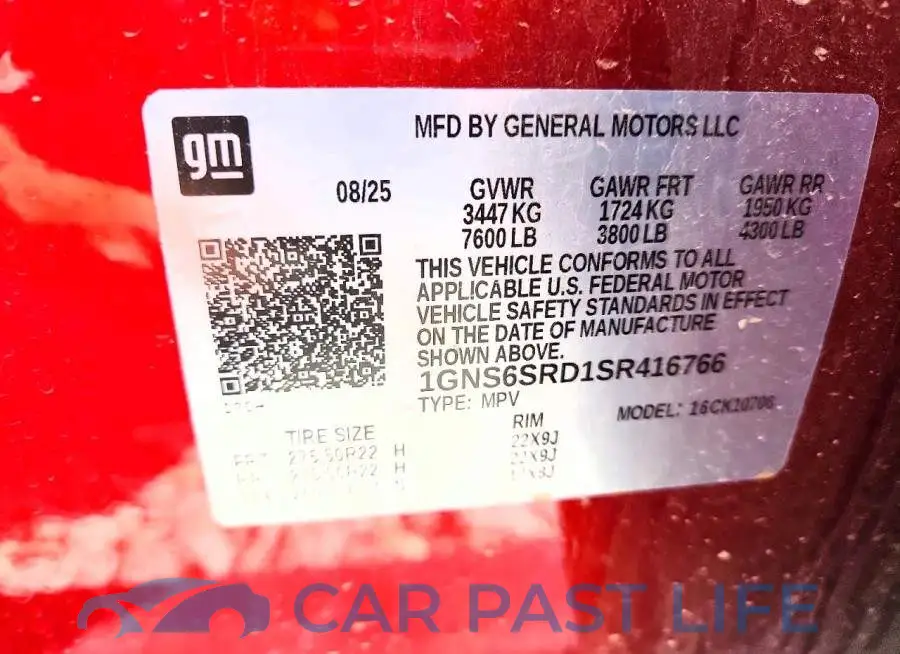 1GNS6SRD1SR416766# 14