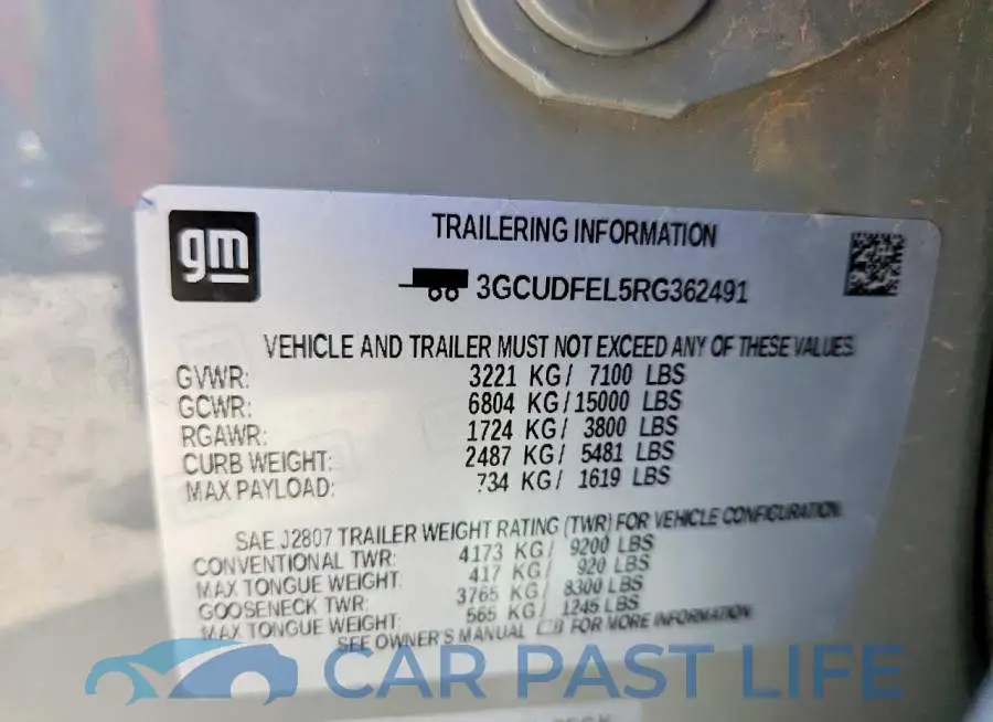 3GCUDFEL5RG362491# 14