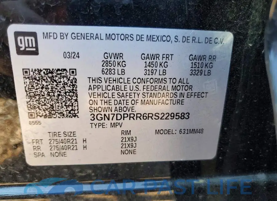3GN7DPRR6RS229583# 14