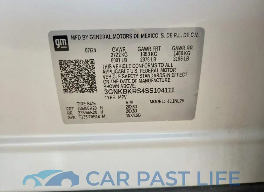 3GNKBKRS4SS104111# 12