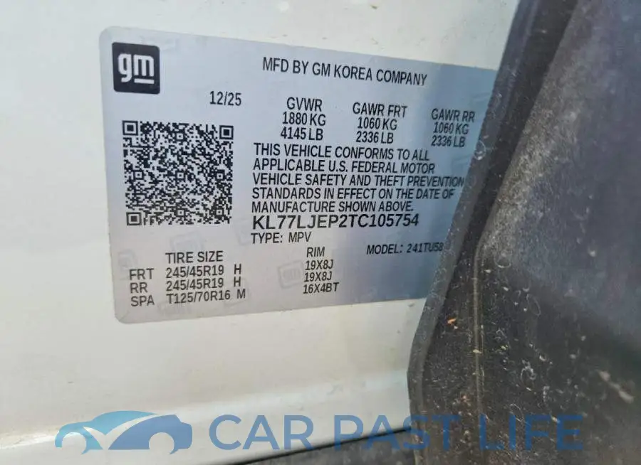 KL77LJEP2TC105754# 13