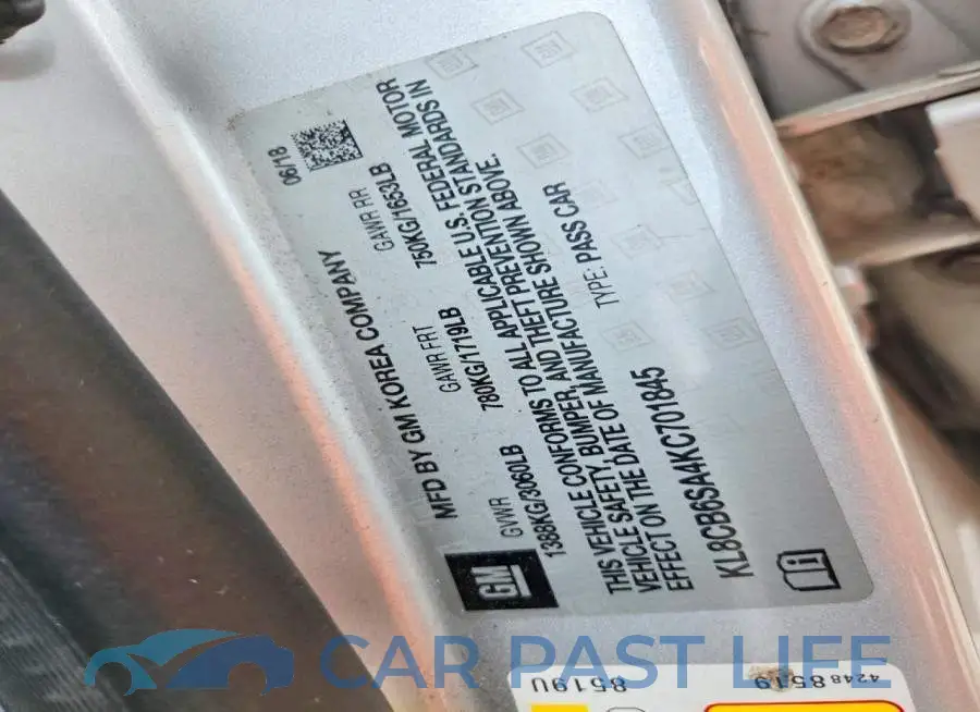 KL8CB6SA4KC701845# 12