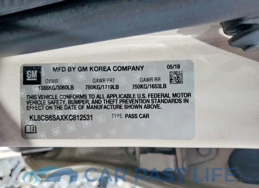 KL8CB6SAXKC812531# 12