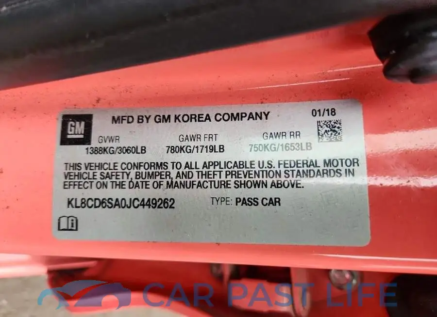KL8CD6SA0JC449262# 13