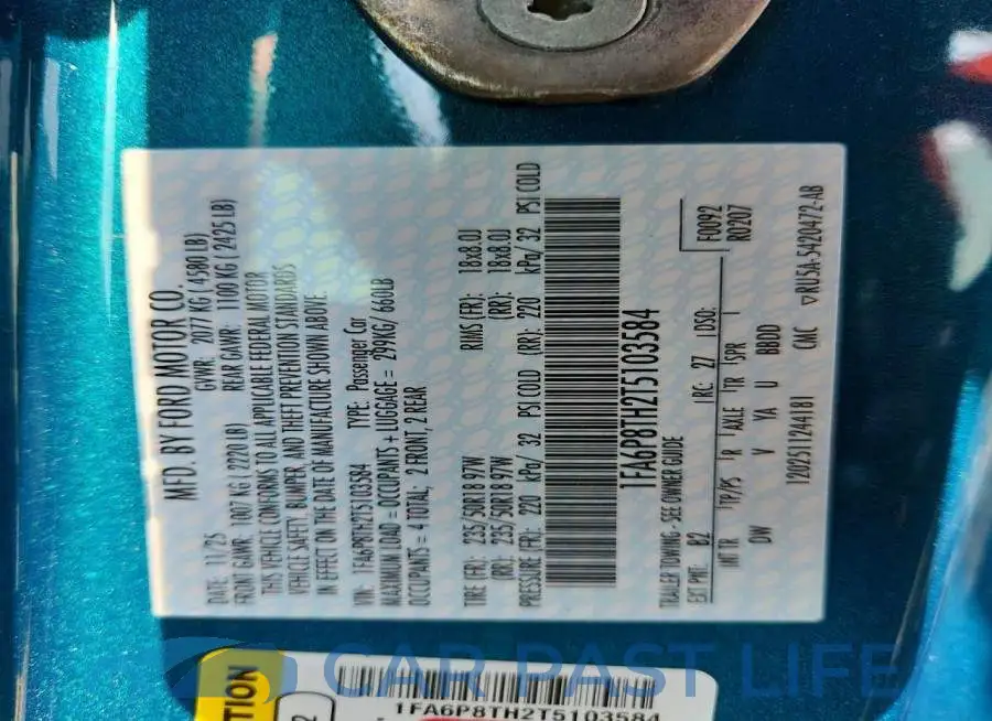 1FA6P8TH2T5103584# 12