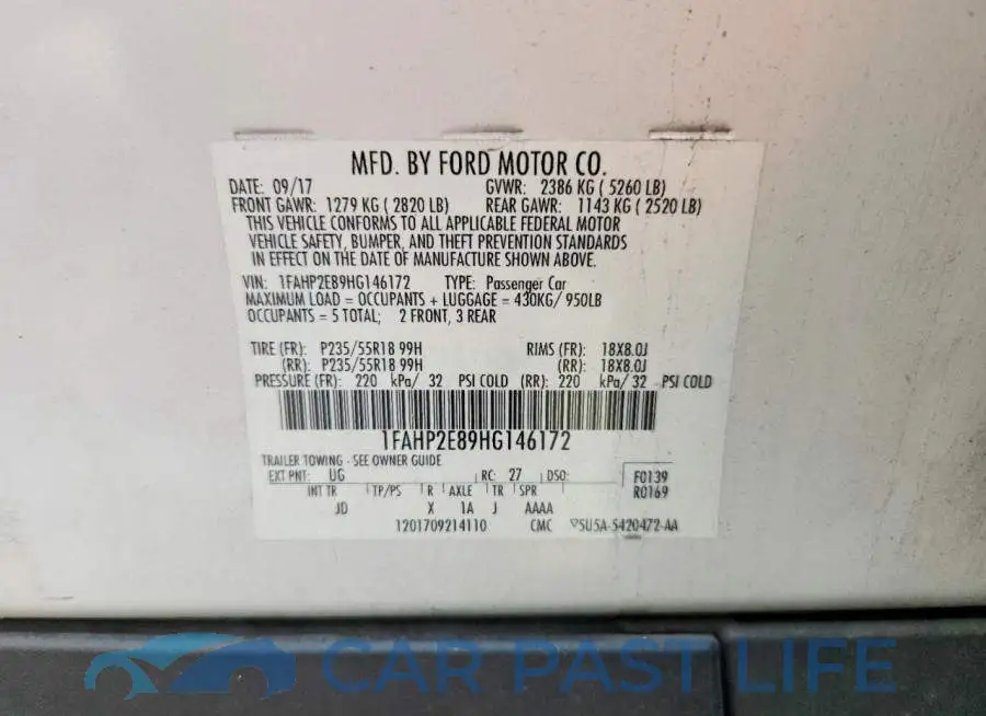 1FAHP2E89HG146172# 13