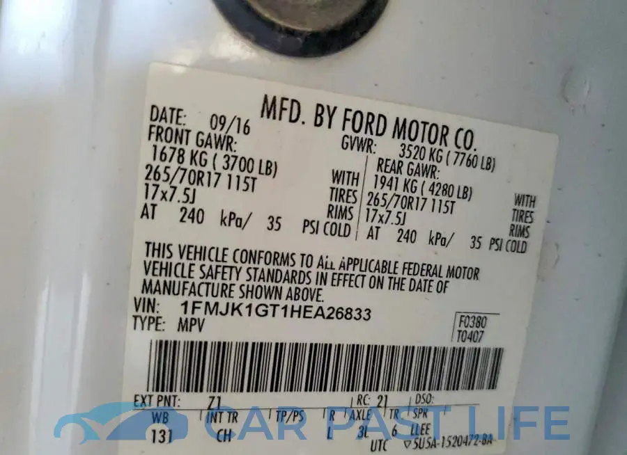 1FMJK1GT1HEA26833# 13