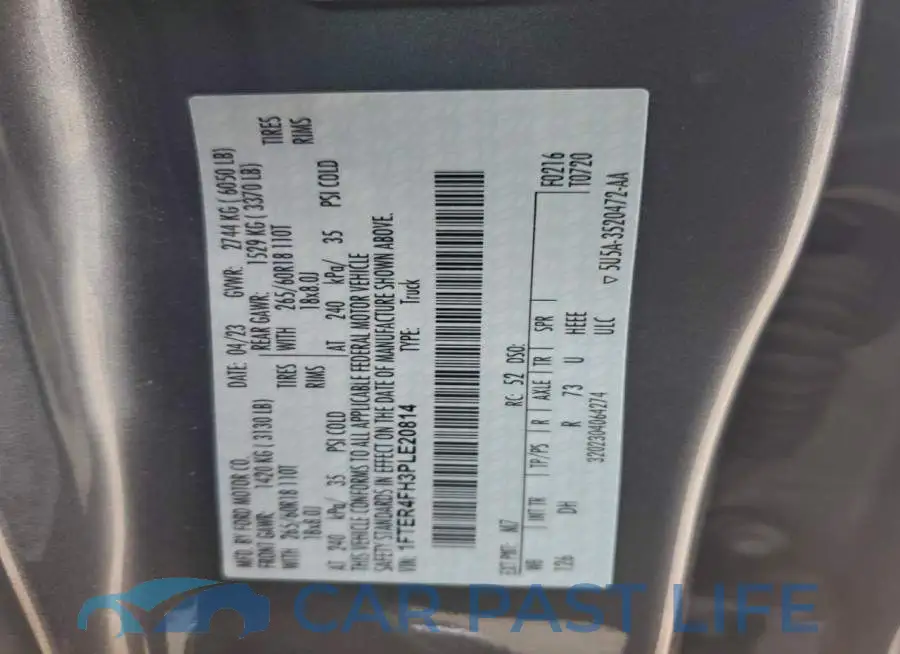 1FTER4FH3PLE20814# 12