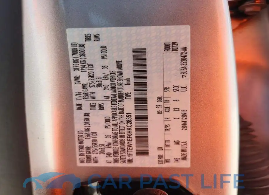1FTEW1EF6HKC28351# 12