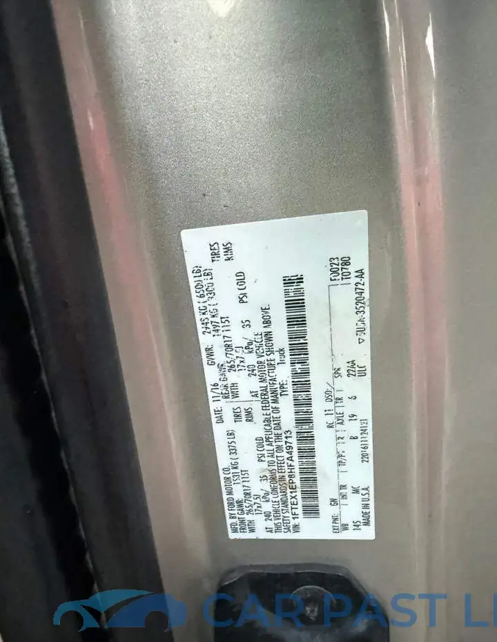 1FTEX1EP8HFA49713# 10
