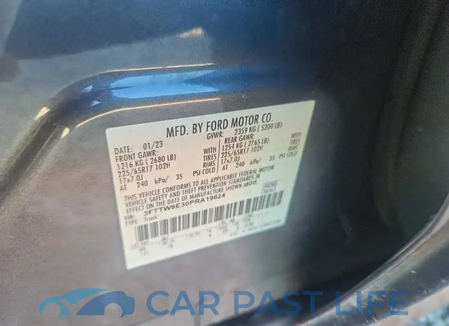 3FTTW8E30PRA19624# 12