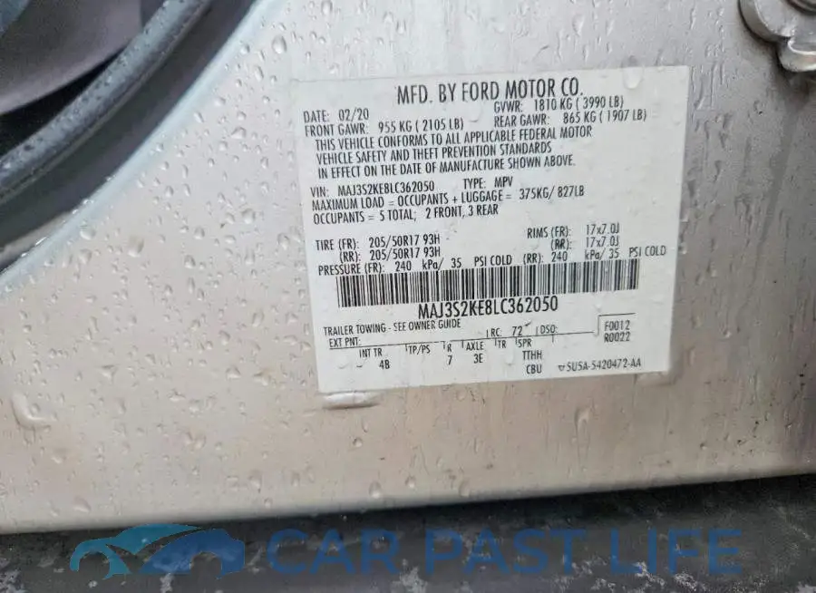 MAJ3S2KE8LC362050# 12