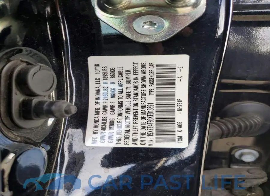 19XZE4F93KE013891# 12