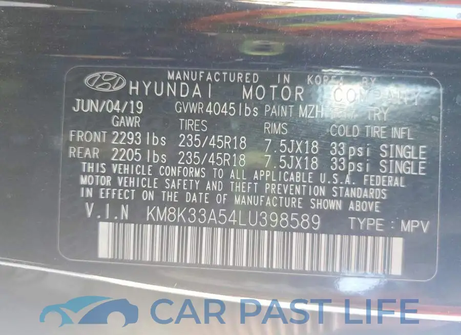 KM8K33A54LU398589# 14