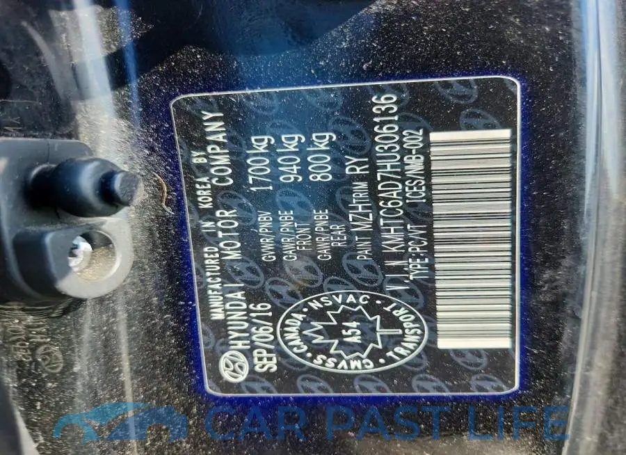 KMHTC6AD7HU306136# 13